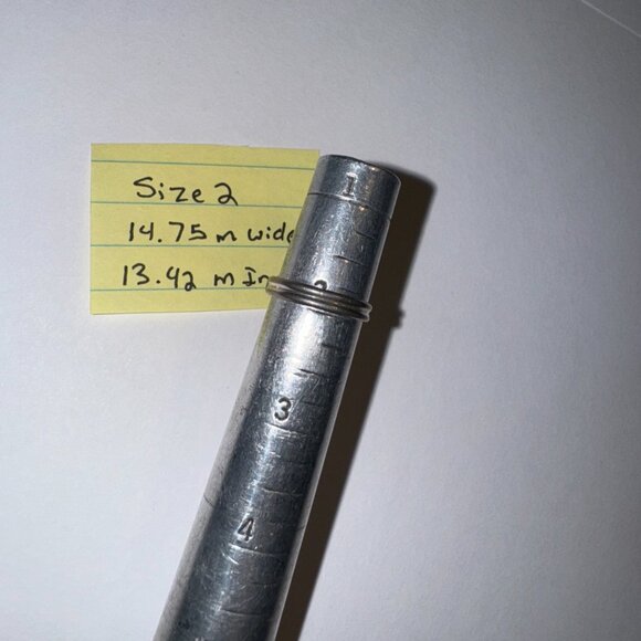 Sterling Silver Thin Double Band Ring, Size 2 - Picture 6 of 15